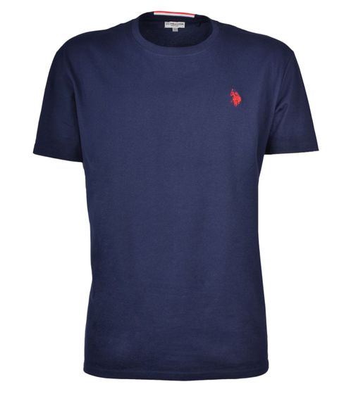 U.S. POLO ASSN. Herren Basic T-Shirt mit Marken-Stickerei Baumwoll-Shirt US40 154 035 002387 171 Navy