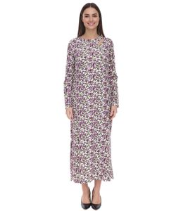 Aniston women's summer dress with floral all-over print maxi dress 28702063 white/purple/green