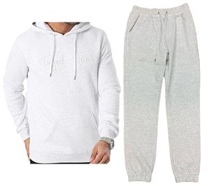 Project X Paris Signature Herren Kapuzen-Pullover Sweat-Pullover oder Jogging-Hose mit Baumwollanteil Jogger Alltags-Hose Homewear 1920010-1 GMOW 2140150-1 GMOW Grau