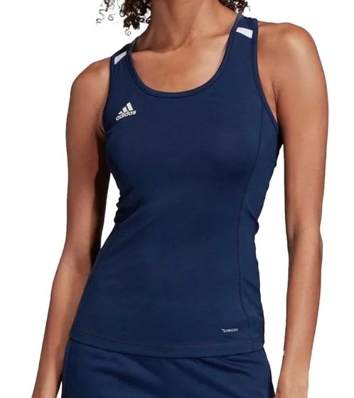 adidas T19 Damen Tank-Top mit Climacool-Technologie Sport-Shirt in Compression-Fit DY8869 Blau