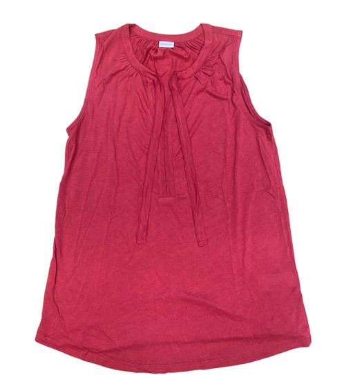 LASCANA Damen Bubble-Top modisches Strand-Top mit V-Ausschnitt 36725307 M1 Rot