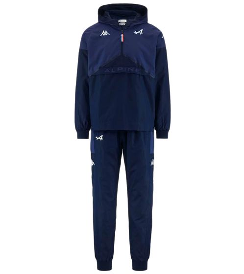 Kappa X ALPINE Formula 1 F1 Combinaison de sport 2 pièces pour homme avec capuche 321G5QW AF1 A03M bleu foncé