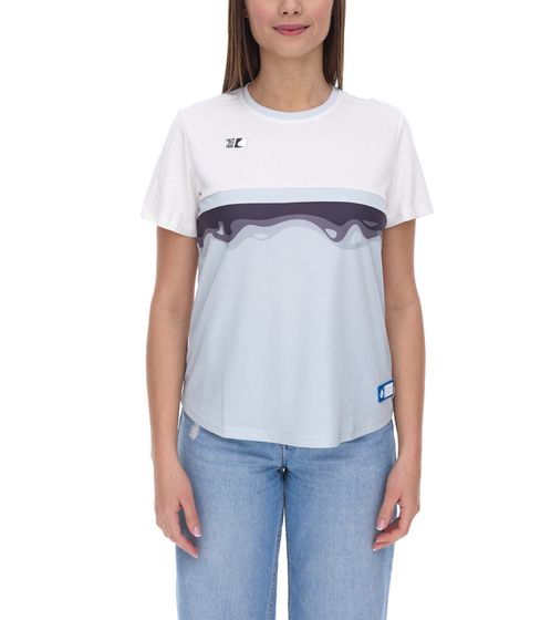 Outfitter OCEAN FABRICS TAHI Damen nachhaltiges Training-Shirt mit Mesh-Einsätzen Fitness-Shirt Kurzarm-Shirt OUT-W-1021-OTW-11 Hellblau/Weiß