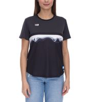 Outfitter OCEAN FABRICS TAHI Damen nachhaltiges Training-Shirt mit Mesh-Einsätzen Fitness-Shirt Kurzarm-Shirt OUT-W-1021-OTW in Grün, Blau, Rot, Schwarz oder Hellblau/Weiß