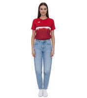 Outfitter OCEAN FABRICS TAHI Damen nachhaltiges Training-Shirt mit Mesh-Einsätzen Fitness-Shirt Kurzarm-Shirt OUT-W-1021-OTW in Grün, Blau, Rot, Schwarz oder Hellblau/Weiß