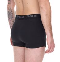 3er Pack TASTIQ Herren Boxershorts mit USD-Print Baumwoll-Unterhose im stylischer US-Dollar-Geschenkbox Unterwäsche Tas/1/BCX3/USD Schwarz/Grün