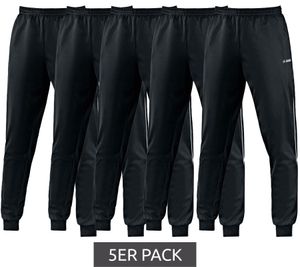 Confezione da 5 pantaloni da jogging per bambini JAKO Attak 2.0 per ragazze e ragazzi con pantaloni fitness in tessuto interlock 9272-08 nero