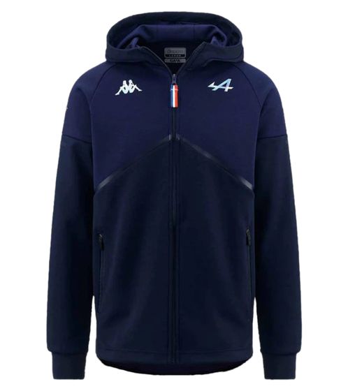 Kappa X ALPINE Formel 1 F1 Kinder Hoodie Kapuzen-Pullover mit Baumwollanteil für Mädchen und Jungen Sweater für Jugendliche 381E7IW AF1 A03 Navy