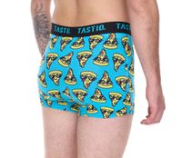 Confezione da 3 boxer da uomo TASTIQ con stampa pizza/dollaro americano o cereali, mutande di cotone in confezione regalo, biancheria intima Tas/1/BCX3 Nero/Blu/Verde/Giallo