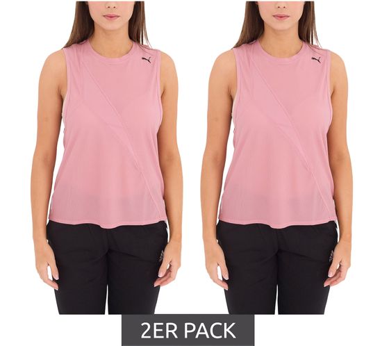 2er Sparpack PUMA Train Pearl Mesh Tank Damen Tank-Top Sport-Top mit dryCELL 519558 04 Rosa