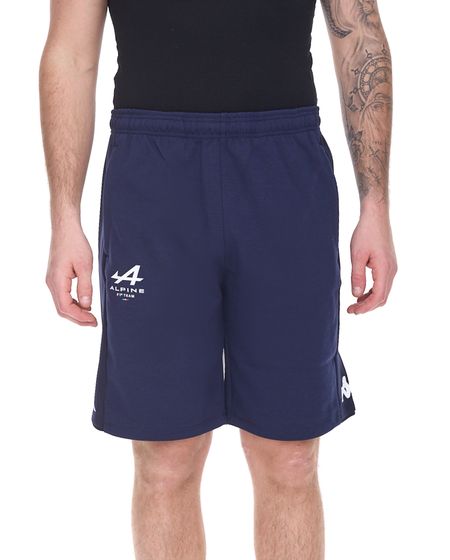 Kappa X ALPINE Formula 1 Team Ocon Gasly short de sport pour hommes avec inserts en tissu élastique short 321C3QW AF1 A03 Marine