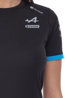 T-Shirt Donna Kappa X ALPINE Formula 1 F1 con Tecnologia HYDRO WAY PROTECTION Maglia Manica Corta 351G58W AF1 A12 Nero