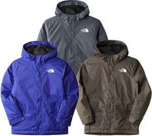 THE NORTH FACE Snowquest Chaqueta de invierno impermeable para niños y niñas chaqueta de nieve NF0A7X3N verde oliva, azul o gris