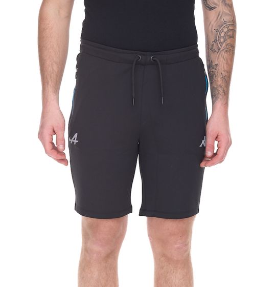 Kappa X ALPINE Formel 1 F1 Herren Sport-Shorts kurze Hose Sommer-Shorts 371E44W AF1 005 Schwarz