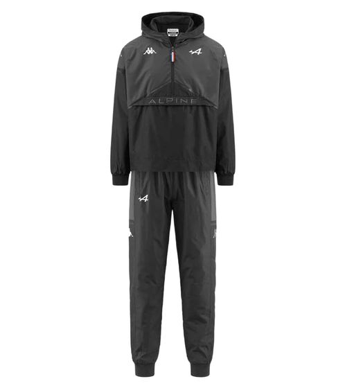 Kappa X ALPINE Formula 1 F1 Tuta Sportiva da Allenamento in 2 Pezzi da Uomo con Cappuccio 321G5QW AF1 A04 Grigio