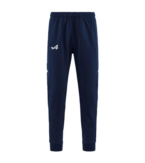 Kappa X ALPINE Formel 1 F1 Kinder Sport-Hose mit Baumwollanteil Freizeit-Hose Homewear Jogger 371G1CW AF1 A03_K Dunkelblau