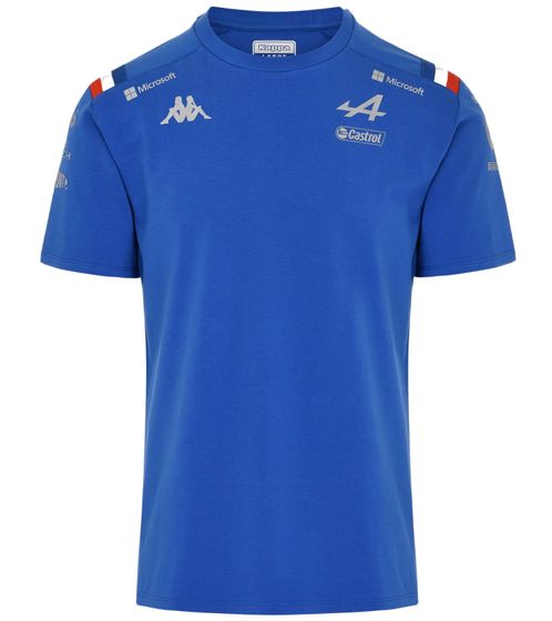 T-shirt da uomo Kappa X ALPINE Formula 1 F1 con tecnologia HYDRO WAY PROTECTION Maglia a maniche corte 331915W AF1 063_H Blu