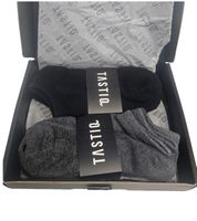 6 Paar TASTIQ Sneaker-Socken schlichte Baumwoll-Socken in Geschenkbox Sport-Socken Grau, Schwarz, Weiß, Blau, Grün oder Rosa 6 Paar TASTIQ Sneaker-Socken schlichte Baumwoll-Socken in Geschenkbox Sport-Socken Grau, Schwarz, Weiß, Blau, Grün oder Rosa
