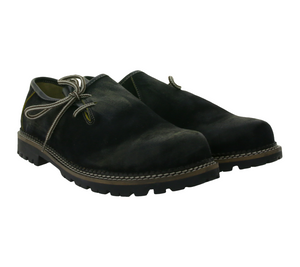 FM 35 by STONEROCK Himalayan Yellow Damen und Herren Trachten-Schuhe Echtleder-Schuhe Haferl-Schuhe 1001 Schwarz/Olivgrün