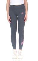 Leggings sportivi da donna adidas Tight Tig con accattivanti dettagli del marchio a contrasto pantaloni fitness HS5285 grigio/rosa