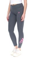 Leggings sportivi da donna adidas Tight Tig con accattivanti dettagli del marchio a contrasto pantaloni fitness HS5285 grigio/rosa