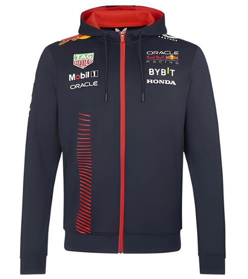 Oracle Red Bull Racing Formula 1 F1 men's transitional jacket with hood, everyday jacket TM2650 dark blue