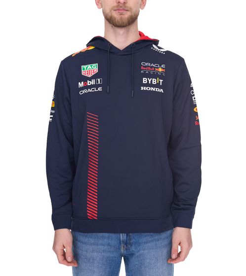 Oracle Red Bull Racing Formel1 2023 Herren Hoodie mit Sponsorenlogos Sweater TM2648 Navy