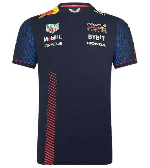 Oracle Red Bull Racing F1 T-shirt pour homme avec imprimé graphique devant et dos Chemise de sport TM2644 Bleu marine