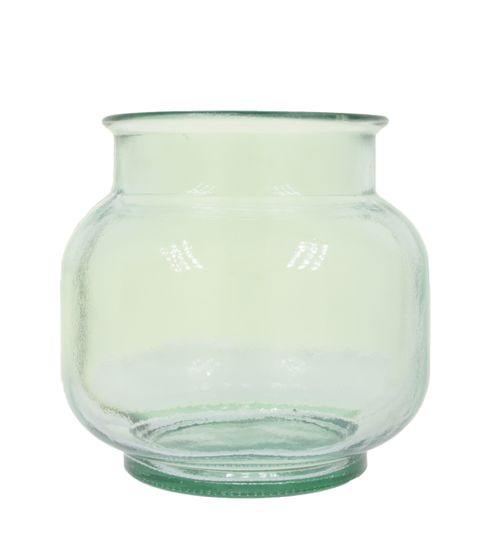 andas stylische Glas-Vase große Blumen-Vase 19 x 20 x 20cm Wohndekoration Glas-Gefäß 70647360 Durchsichtig/Grün