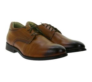 SCHUHE- LEDERWAREN HANSER B.Antique Rust Herren Trachten-Schuhe Echtleder-Schuhe Schnür-Schuhe 1017 Braun/Schwarz