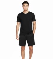 NIKE Team Club Park 20 Herren T-Shirt schlichtes Baumwoll-Sportshirt CZ0881-010 Schwarz