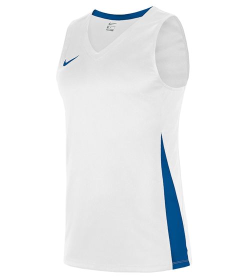 NIKE Team Basketball Herren Tank-Top mit DryFit Sport-Shirt Trainings-Shirt NT0199-102 Weiß/Blau