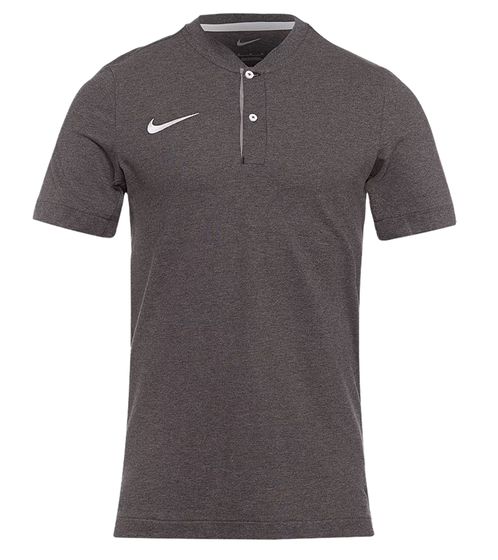 NIKE Strike Herren Polo-Shirt Baumwoll-Sportshirt Pikee mit Klingenkragen CW6748-071 Grau