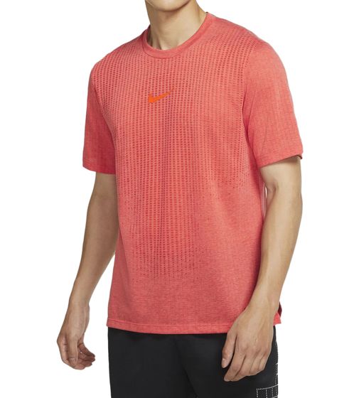 NIKE Dri-Fit ADC Herren Sport-Shirt nachhaltiges Trainings-Shirt mit Pro-Material DD1703-825 Rost-Rot