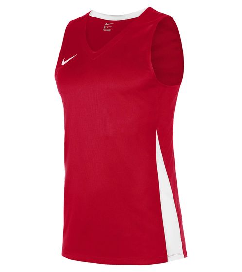 NIKE Team Basketball Men's Tank Top with DryFit Sports Shirt Training Shirt NT0199-657 Red/White