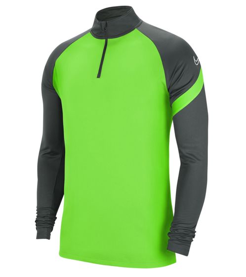 NIKE Dry Academy Pro Drill Top Sweat-shirt de course à manches longues Dri-FIT pour Homme BV6916-398 Vert_Noir