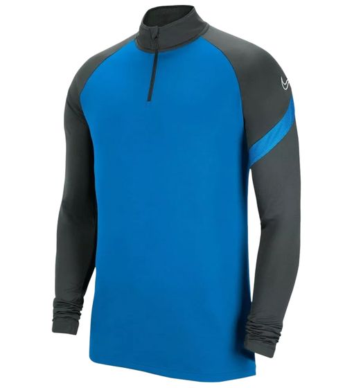 Nike Academy 21 Dry Drill Veste d'entraînement à manches longues avec demi-fermeture éclair pour Homme Veste de sport avec coupe Dry BV6916-406 Bleu