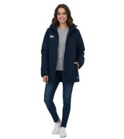 Outfitter OCEAN FABRICS TAHI Damen nachhaltige Winter-Jacke mit verstellbarer Kapuze Herbst-Jacke OUT-W-1035-OTW-42 Dunkelblau