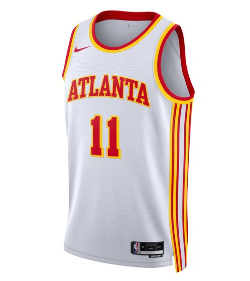 NIKE NBA Atlanta Hawks Dri-Fit Association Edition Swingman Jersey Trae Young Men's Tank Top Basketball Shirt DN2068-100 White