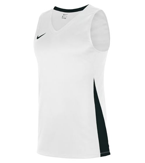 NIKE Team Basketball Herren Tank-Top mit DryFit Sport-Shirt Trainings-Shirt NT0199-100 Weiß/Schwarz