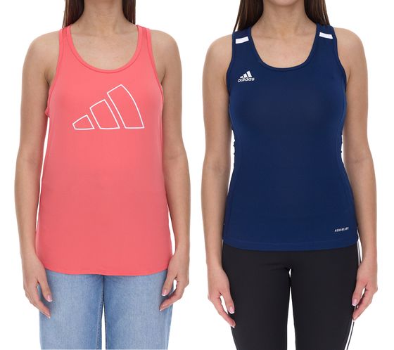 adidas Damen Tank-Top Sport-Shirt Versatile Train Necessi HH8871 in Rosa oder T19 DY8869 in Blau