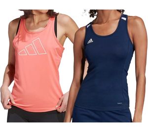 adidas Damen Tank-Top Sport-Shirt Versatile Train Necessi HH8871 in Rosa oder T19 DY8869 in Blau