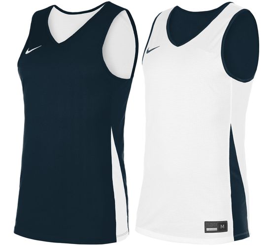 NIKE Team Basketball Reversible Jersey 20 Herren Sport-Shirt mit Dri-FIT-Technologie Trainings-Shirt Tank Top NT0203-451 Navy