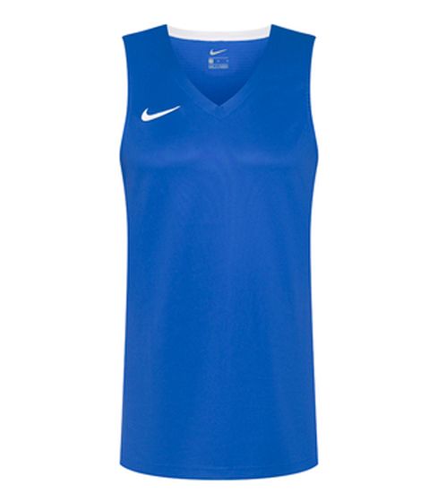 NIKE Team Basketball Men's Tank Top with DryFit Sports Shirt Training Shirt NT0199-463 Blue/White