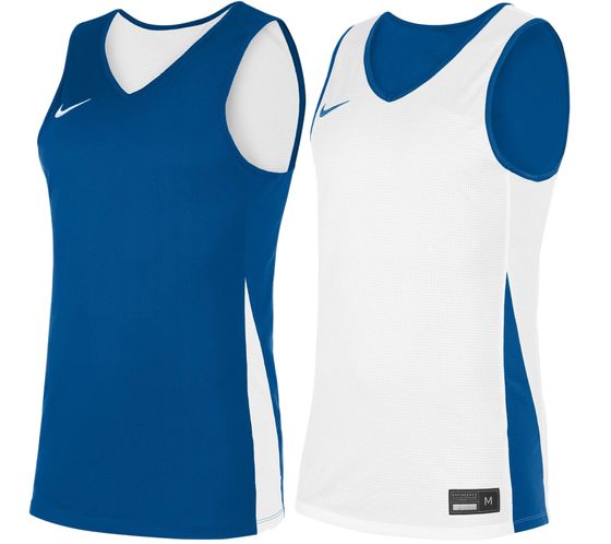 NIKE Team Basketball Reversible Jersey 20 Men's Sports Shirt with Dri-FIT Technology Training Shirt Tank Top NT0203-463 Blue