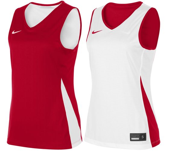 NIKE Team Basketball Reversible Damen Tank-Top mit Dri-FIT-Technologie Trainings-Shirt wendbares Sport-Shirt NT0213-657 Rot/Weiß