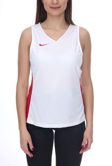 NIKE Team Basketball Damen Tank-Top mit DryFit Sport-Shirt Trainings-Shirt NT0211-103 Weiß/Rot