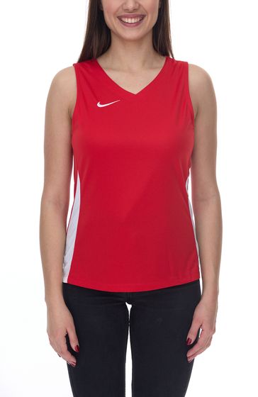 NIKE Team Basketball Damen Tank-Top mit DryFit Sport-Shirt Trainings-Shirt NT0211-657 Rot/Weiß