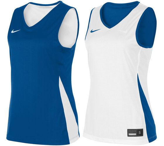 NIKE Team Basketball Reversible Damen Tank-Top mit Dri-FIT-Technologie Trainings-Shirt wendbares Sport-Shirt NT0213-463 Blau/Weiß