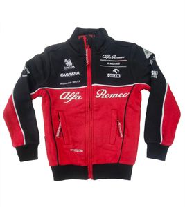 ALFA ROMEO Chaqueta deportiva con cuello alto para niño Chaqueta informal ARR_RTCSWK25 rojo/negro